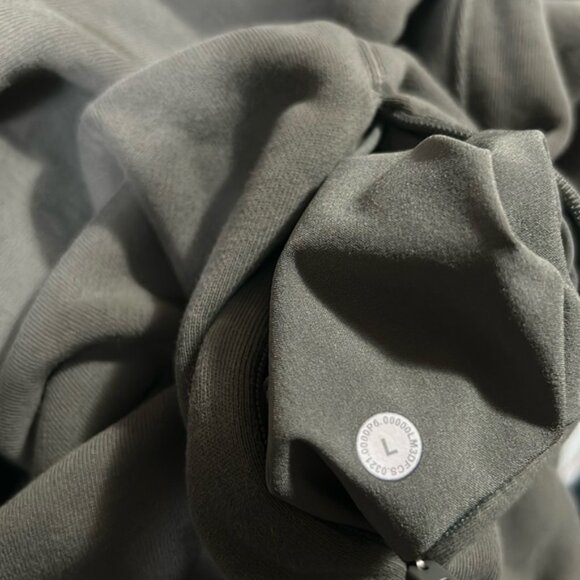 Lululemon French Terry Oversized Hoodie Grey Sage Size Large - Picture 10 of 10